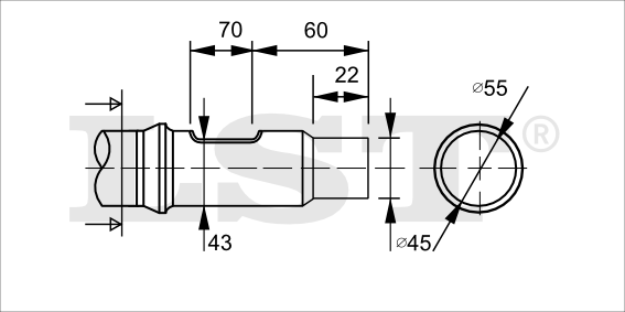 Meißel, Krupp, HM60 m. Bund